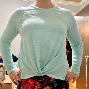 Maison Jules - Mint & White Stripe Knot LS, L